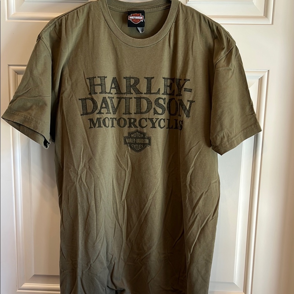 Harley-Davidson Olive Green Short Sleeve Tee (Nassau, Bahamas)